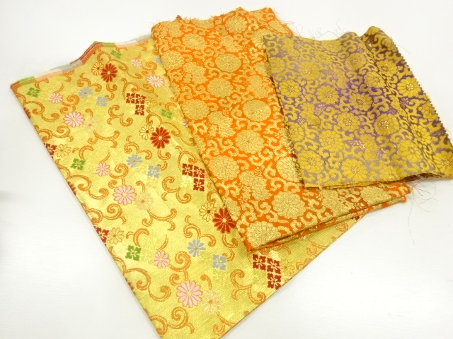 アンティーク　本金金襴はぎれ色々セット